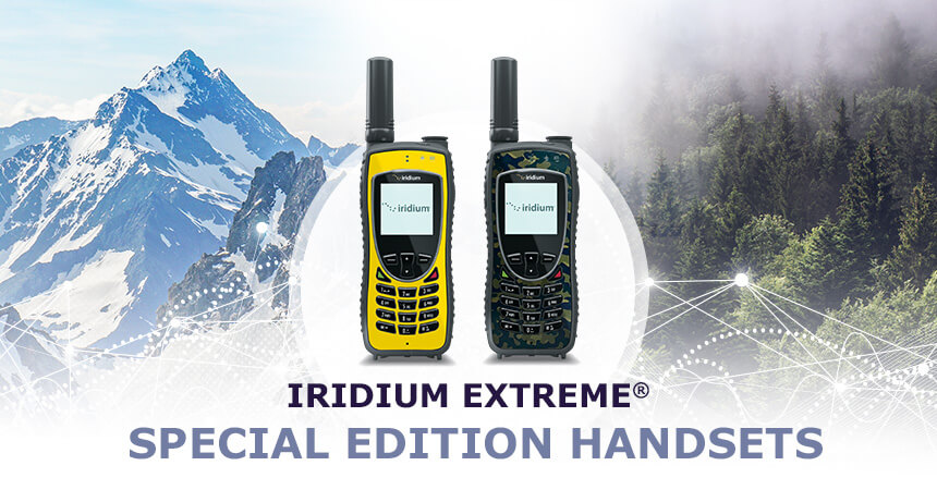 IEC Telecom presents Iridium Extreme® Special Edition Handsets in Safety Yellow & Sporting Camo