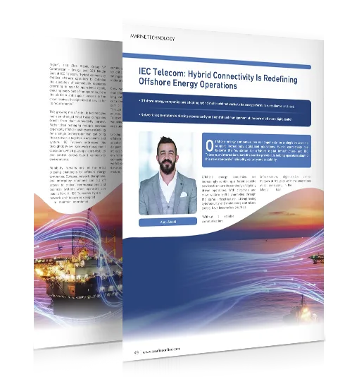 IEC Telecom Outlines Hybrid Connectivity Strategy for Offshore Energy in Robban Assafina